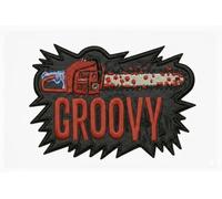 Groovy Patch Evil Dead Chainsaw Embroidered Iron-on/Sew-on Badge (3 Inch) Classic Horror Movie Gift Patches
