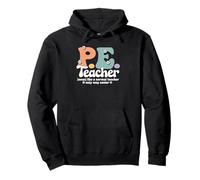 Groovy PE Teacher Physical Education Coach Back To School Pullover Hoodie