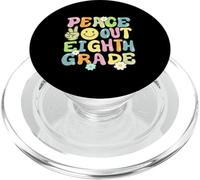 Groovy Peace Out Eighth Grade Kids 8th Grade Last Day School PopSockets PopGrip for MagSafe