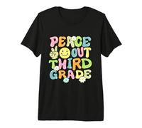 Groovy Peace Out Third Grade Kids 3rd Grade Last Day School Premium T-Shirt