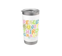 Groovy Peace Out Third Grade Kids 3rd Grade Last Day School Stainless Steel Insulated Tumbler