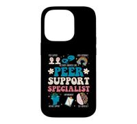 Groovy Peer Support Specialist Art For Men Women Case for iPhone 14 Pro