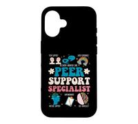 Groovy Peer Support Specialist Art For Men Women Case for iPhone 16