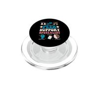 Groovy Peer Support Specialist Art For Men Women PopSockets PopGrip for MagSafe
