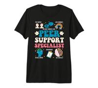 Groovy Peer Support Specialist Art for Men Women Premium T-Shirt