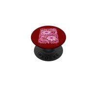 Groovy Pink Brave Strong Breast Cancer Awareness. PopSockets Adhesive PopGrip