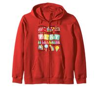 Groovy Play Is Learning Kindergarten Teacher Teachers Day Zip Hoodie