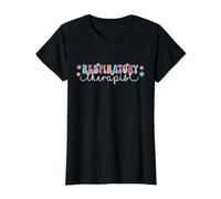 Groovy Respiratory Therapy Therapist Funny Retro RT Value Graphic T-Shirt, Women, Black, S