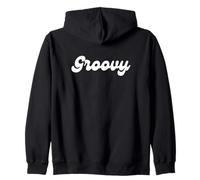 Groovy Retro 70s Hippie Slang Word Zip Hoodie