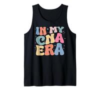 Groovy Retro in My CNA Era Hippie Groovy CNA Nurse Life Tank Top