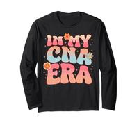 Groovy Retro in My CNA Era Hippie Groovy Love Nurse Life Long Sleeve T-Shirt