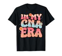 Groovy Retro in My CNA Era Hippie Groovy Love Nurse Life T-Shirt