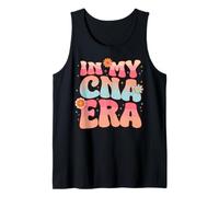Groovy Retro in My CNA Era Hippie Groovy Love Nurse Life Tank Top
