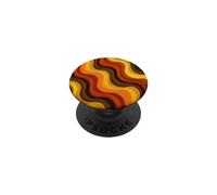 Groovy Retro Waves Vintage Seventies Pattern PopSockets Adhesive PopGrip