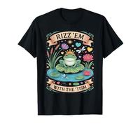 Groovy RIZZ EM with TISM Frog Prince Autism Dad Mom T-Shirt
