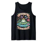 Groovy RIZZ EM with TISM Frog Prince Autism Dad Mom Tank Top
