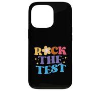 Groovy Rock The Test Motivational Retro Teachers Testing Day Case for iPhone 13 Pro