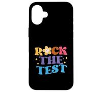 Groovy Rock The Test Motivational Retro Teachers Testing Day Case for iPhone 16 Plus