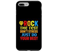 Groovy Rock The Test Motivational Retro Teachers Testing Day Case for iPhone 7 Plus/8 Plus