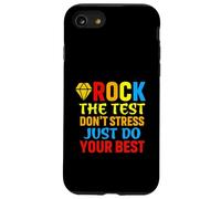 Groovy Rock The Test Motivational Retro Teachers Testing Day Case for iPhone SE (2020) / 7/8