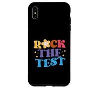 Groovy Rock The Test Motivational Retro Teachers Testing Day Case for iPhone XS Max