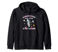 Groovy Running For Call Bells Is My Cardio PCT CNA PCA Nurse Zip Hoodie