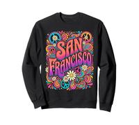 Groovy San Francisco Retro 70s Hippie Peace Sweatshirt