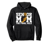 Groovy Senior Mom The Final Mile Cross Country Class of 2027 Pullover Hoodie