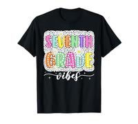 Groovy Seventh Grade Vibes Students First Day Of School Kids T-Shirt