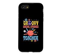 Groovy Social Studies Teacher 60s Throwback Day Peace Flower Case for iPhone SE (2020) / 7/8