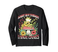 Groovy Sorry Not Tonight I Have Crabs Funny Bachelor Party Long Sleeve T-Shirt
