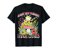 Groovy Sorry Not Tonight I Have Crabs Funny Bachelor Party T-Shirt