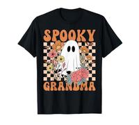 Groovy Spooky Grandma Ghost Halloween Matching Family Costum T-Shirt
