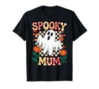 Groovy Spooky Mum Vintage Ghost Halloween Spooky Mom Mother T-Shirt
