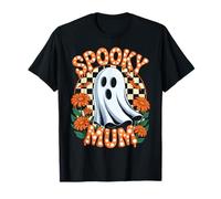 Groovy Spooky Mum Vintage Ghost Halloween Spooky Mom Mother T-Shirt