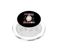 Groovy Spooky Season Halloween Cute Ghost Spooky Season PopSockets PopGrip for MagSafe