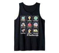 Groovy Teacher Life Teaching Appreciation Happy Teachers Day Tank Top