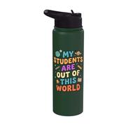 Groovy Teacher My Students Out of This World School Staff Stainless Steel Insulated Water Bottle