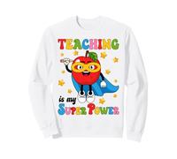 Groovy Teaching Is My Superpower Appreciation Teachers Day Sweatshirt