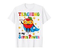 Groovy Teaching is My Superpower Appreciation Teachers Day T-Shirt