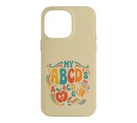 Groovy Teaching My ABCs Teacher Alphabet Design Case for iPhone 14 Pro Max