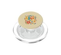 Groovy Teaching My ABCs Teacher Alphabet Design PopSockets PopGrip for MagSafe