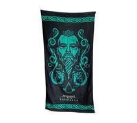 Groovy Uk Assassin’s Creed Eivor Valhalla Bath Towel, 150 cm Length x 75 cm Width, Black