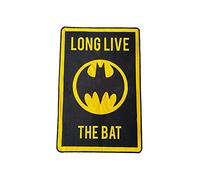 Groovy Uk Batman Indoor Mat, 120 cm Length x 80 cm Width, Black/Yellow