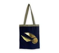 Groovy Uk Harry Potter Golden Snitch Tote Bag, Blue/Gold
