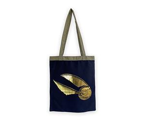 Groovy Uk Harry Potter Golden Snitch Tote Bag, Blue/Gold