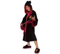 Groovy Uk Harry Potter Gryffindor Kids PolyFleece Robe, Large Black/Burgundy