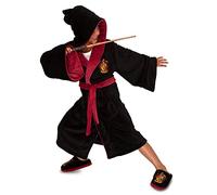 Groovy Uk Harry Potter Gryffindor Kids PolyFleece Robe, X-Large Black/Burgundy