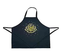 Groovy Uk Harry Potter Hogwarts Crest Apron, Black/Gold