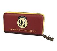 Groovy Uk Harry Potter Hogwarts Express 9 3/4 Large Purse, Black/Burgundy/Cream